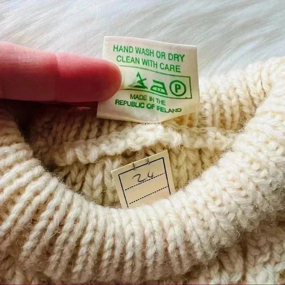 New Chunky Knit Sweater 100% Pure Wool Ireland - Picture 3 of 6